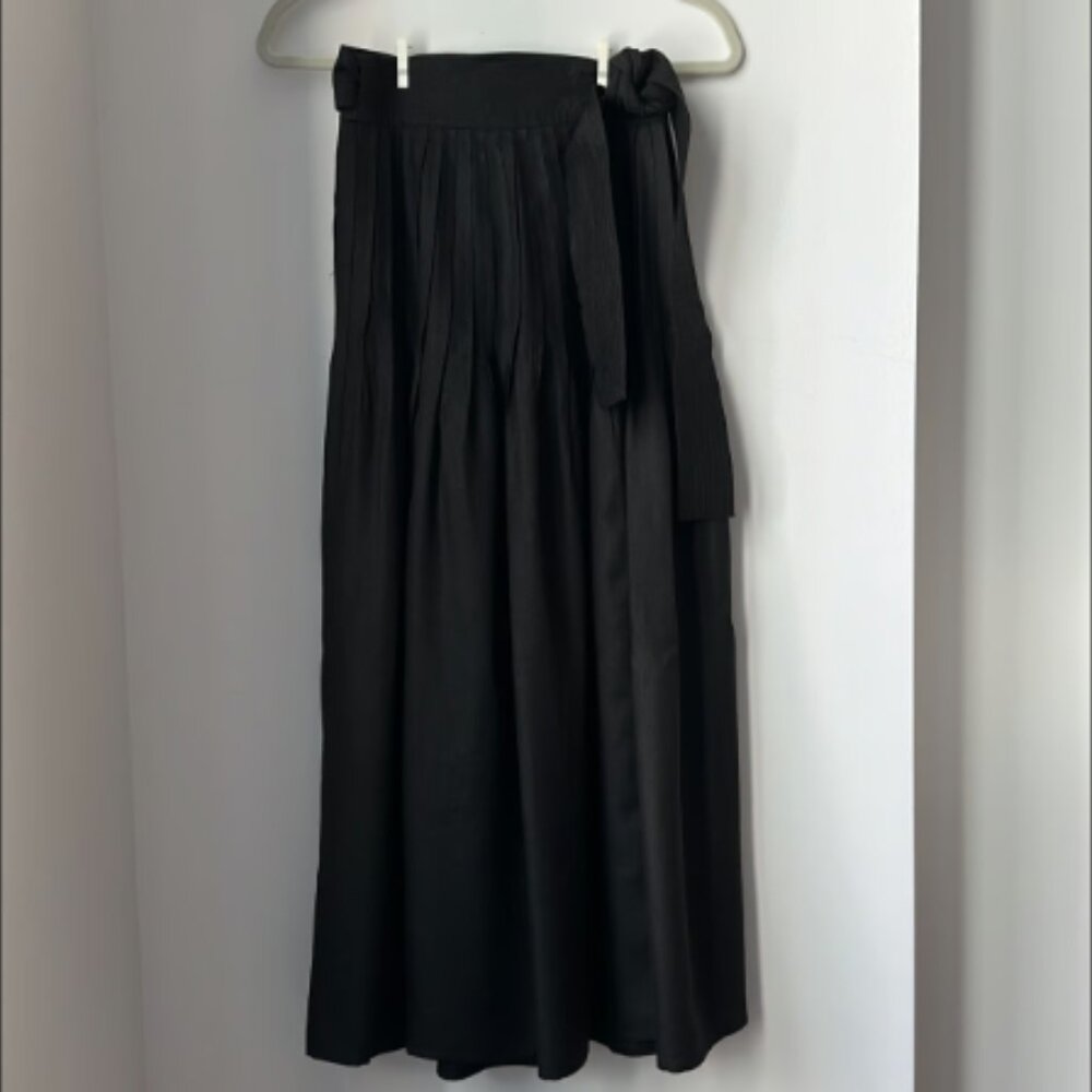Wilfred Black Wrap Maxi Skirt Size XXS